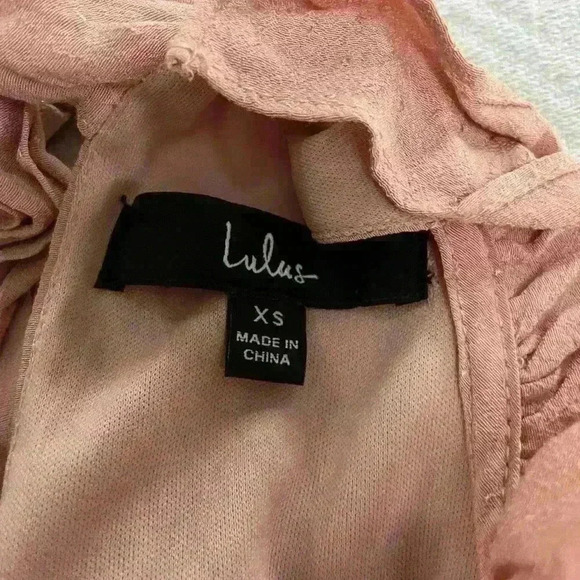 Twirling Around Blush Pink Sleeveless Halter Tiered Swing Dress Lulu Size XSmall - Picture 2 of 3